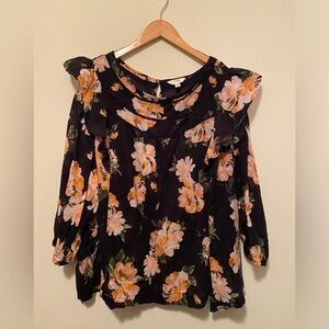 Terra & Sky plus size floral blouse
